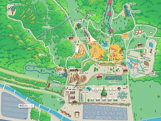 白沙景区手绘地图在紧急疏散与救援中的重要作用 ？